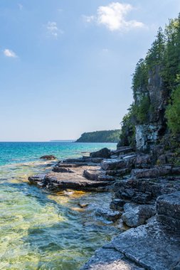 Bruce Yarımadası kıyı Kıbrıs Gölü Milli Parkı Ontario o
