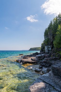 Bruce Yarımadası kıyı Kıbrıs Gölü Milli Parkı Ontario o