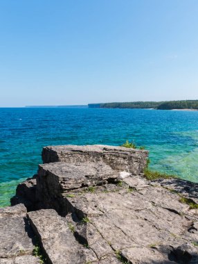 Bruce Yarımadası kıyı Kıbrıs Gölü Milli Parkı Ontario o