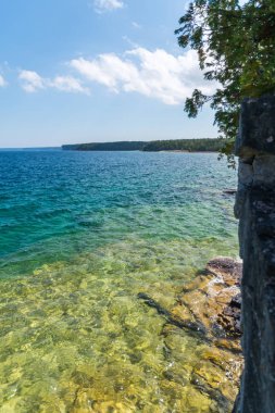 Bruce Yarımadası kıyı Kıbrıs Gölü Milli Parkı Ontario o