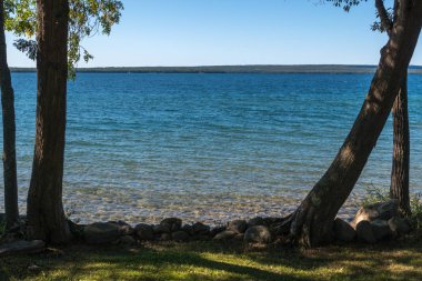 Göl Manitou kıyı şeridi manzara Manitoulin Adası