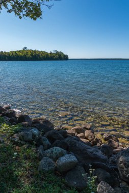Göl Manitou kıyı şeridi manzara Manitoulin Adası