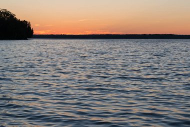 Göl Manitou kıyı günbatımı manzara Manitoulin Adası