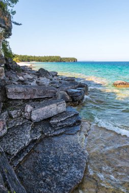 Bruce Yarımadası kıyı Kıbrıs Gölü Milli Parkı Ontario o