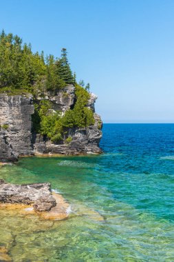 Bruce Yarımadası kıyı Kıbrıs Gölü Milli Parkı Ontario o