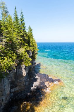 Bruce Yarımadası kıyı Kıbrıs Gölü Milli Parkı Ontario o