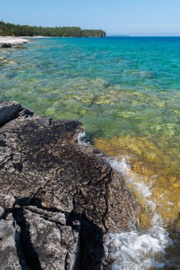 Bruce Yarımadası kıyı Kıbrıs Gölü Milli Parkı Ontario o