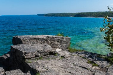 Bruce Yarımadası kıyı Kıbrıs Gölü Milli Parkı Ontario o