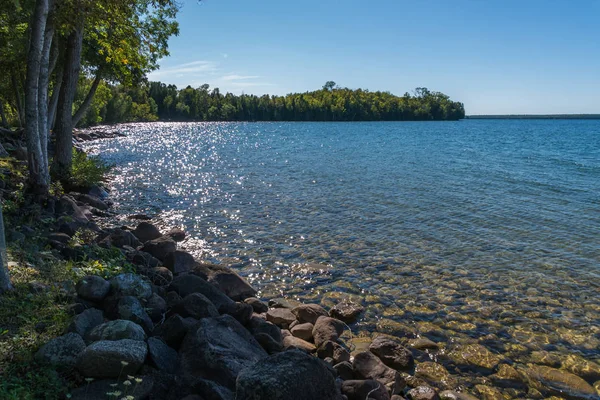 Manitou tó partvidéke táj Manitoulin sziget — Stock Fotó