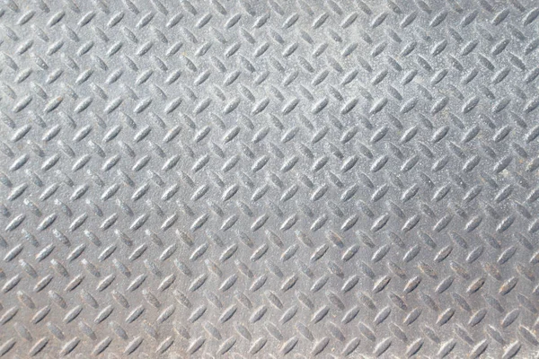 Worn Polished grungy Industrial Checker Plate Background Texture — Stock Photo, Image