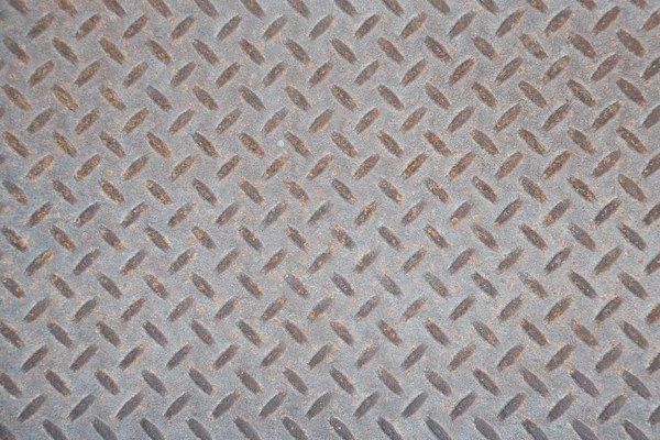 Dusty grungy Industrial Checker Plate Textura de fondo con Ru — Foto de Stock
