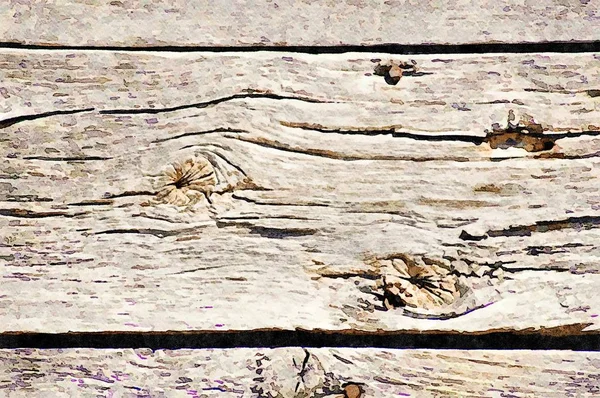 古い木製の板の水彩画グランジ休日背景 — ストック写真