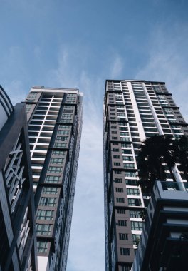 modern bina şehir merkezindeki iş bölgesinin Bangkok.