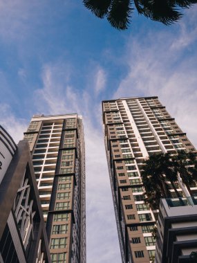 modern bina şehir merkezindeki iş bölgesinin Bangkok.