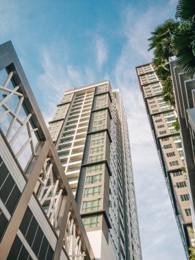 modern bina şehir merkezindeki iş bölgesinin Bangkok.