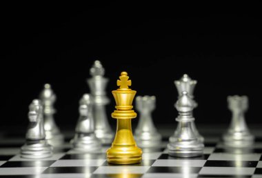 Satranç tahtası yarışma ve strateji konsepti