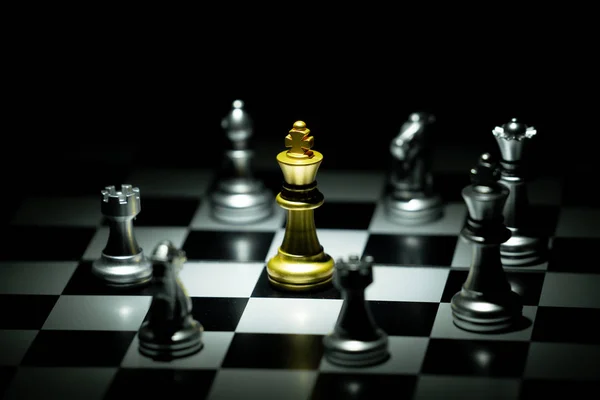 Chess Board Game Concept Competition Strategy — Stock Photo, Image