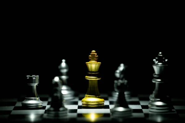 Chess Board Game Concept Competition Strategy — Stock Photo, Image