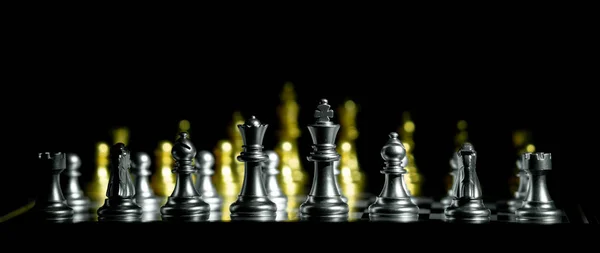 Концепция Игры Шахматы Конкуренции Стратегии — стоковое фото