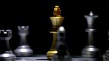 Satranç tahtası yarışma ve strateji konsepti