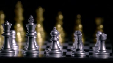 Satranç tahtası yarışma ve strateji konsepti