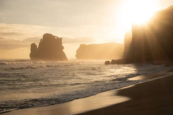 Der strand vor gibsons schritten — Stockfoto