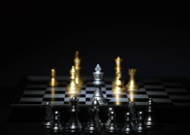 yarışma ve strateji için satranç tahtası oyunu