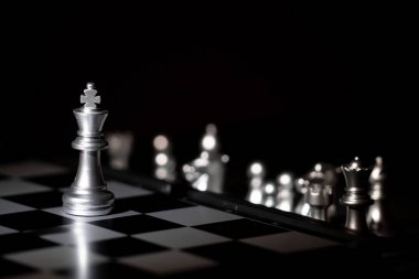 yarışma ve strateji için satranç tahtası oyunu