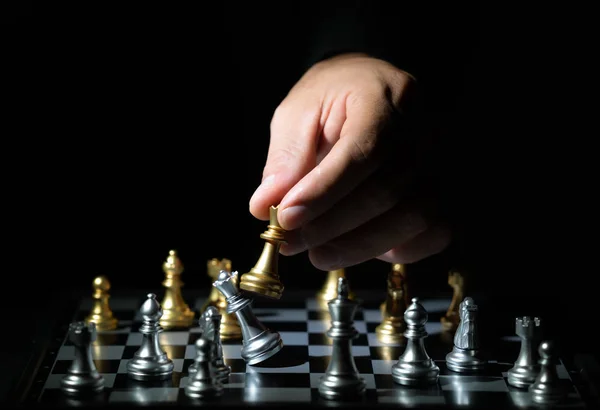 Schachbrettspiel für Wettbewerb und Strategie — Stockfoto
