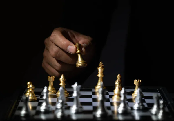 競争と戦略のためのチェスボードゲーム ロイヤリティフリーのストック画像