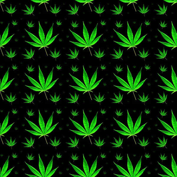 Marihuana hinterlässt nahtlosen Hintergrund — Stockfoto