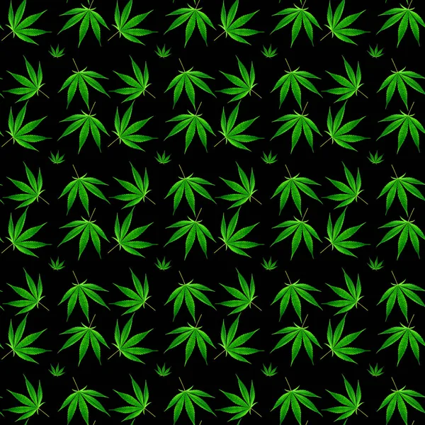 Marihuana deja un fondo sin costuras — Foto de Stock
