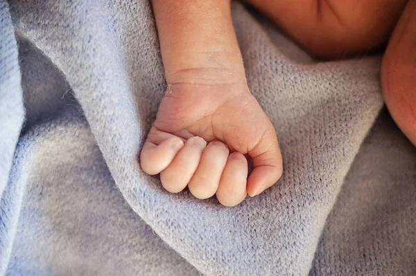 Mano Bebé Prematuro Bebé Incubadora Bebé Nacido Prematuramente — Foto de Stock