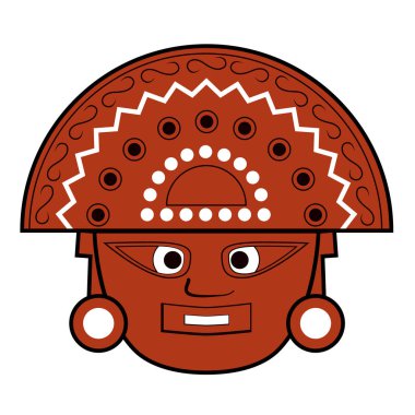 Çizgi film çizimler vektör Incas öğeleri ayarla