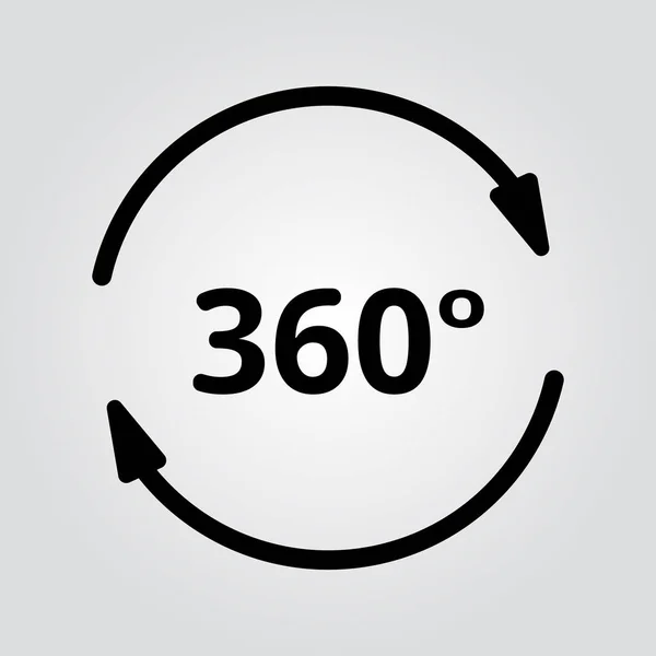 Проста Піктограма 360 Градусів Вашого Дизайну — стоковий вектор