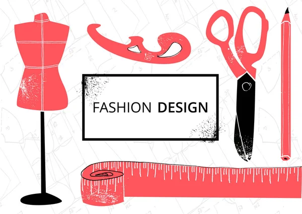 Fashion Design Vektor Illustration Eps10 Inky Auf Weißem Hintergrund — Stockvektor