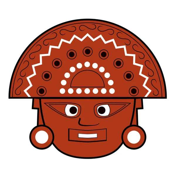 Incas Elementos Conjunto Vetorial Desenhos Animados Ilustrações — Vetor de Stock