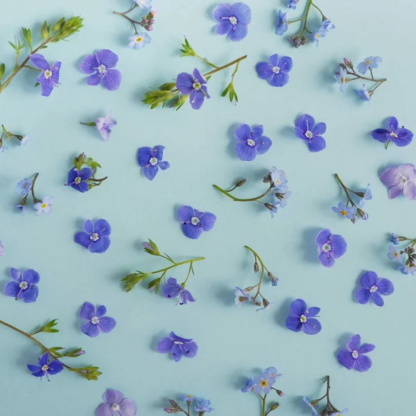 Farklı çiçekler seamless modeli