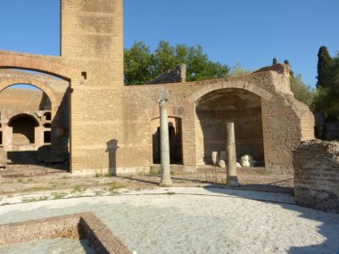 Kalıntıları ve kalıntıları bir antik Roma şehir, Lazio - İtalya 0158