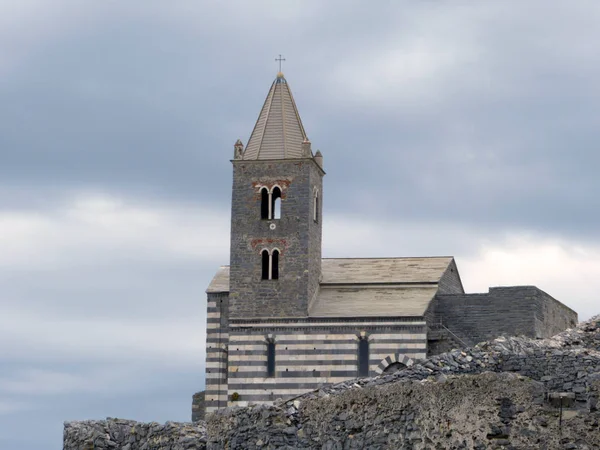 Gamla Kyrkan Saint Peter Portovenere Ligurien Ital — Stockfoto