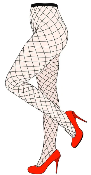 Display of fishnet stockings in a store — Stock Photo, Image
