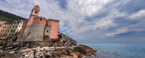 Starobylé Vesnice Tellaro Ligurském Pobřeží Spezia Lerici Itálie Evropa — Stock fotografie