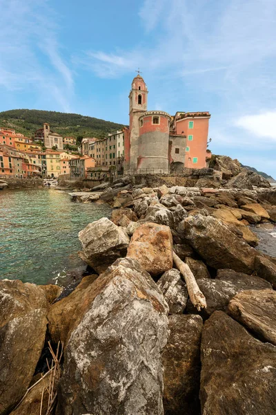 Antik Köy Tellaro Ligurian Kıyısında Spezia Lerici Liguria Talya Europe — Stok fotoğraf