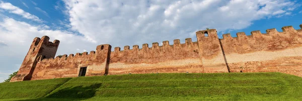 Cidade Medieval Fortificada Castelfranco Veneto Pôr Sol Século Xii Xiii — Fotografia de Stock