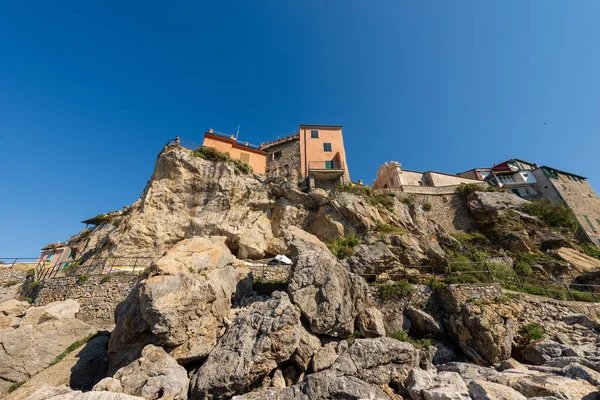 Starobylé Vesnice Tellaro Útesech Ligurie Poblíž Lerici Spezia Itálie Evropa — Stock fotografie