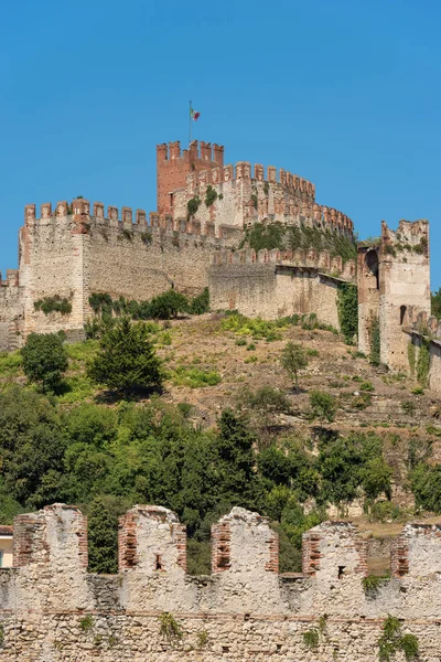 Scala 家庭城堡 斯卡利杰尔 小镇加达湖 威尼托 维罗纳 意大利 — 图库照片