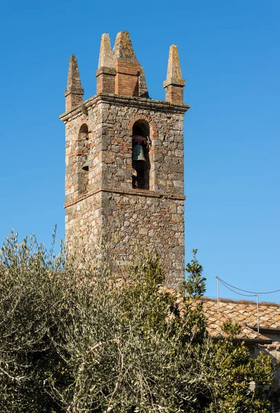 Çan Kulesi Kilise Santa Maria Assunta Xiii Yüzyıl Antik Ortaçağ — Stok fotoğraf