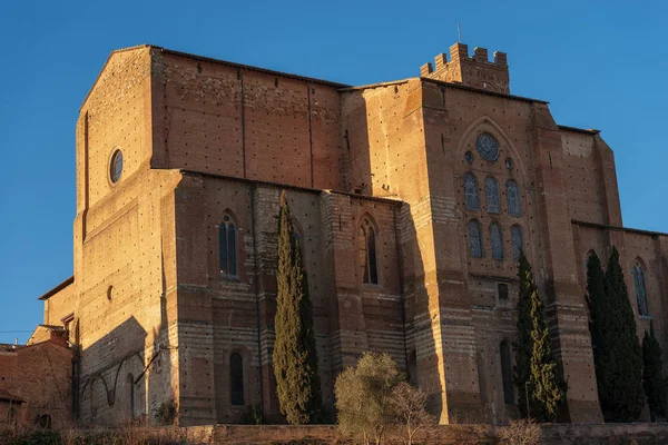 Basilica Cateriniana San Domenico Xiii Secolo Nell Antica Città Siena — Foto Stock