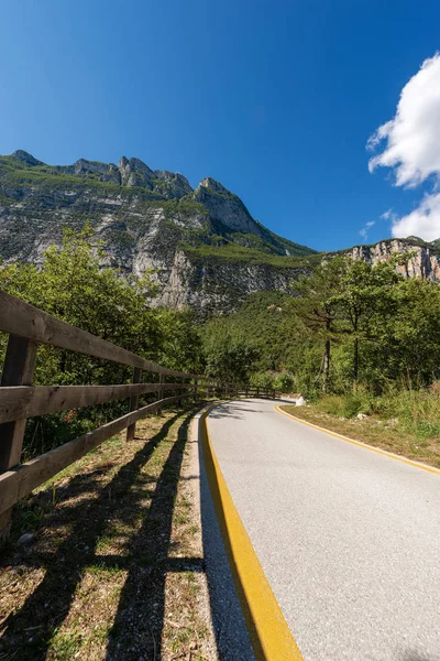 Radweg Sarca Tal Valle Del Sarca Trentino Alto Adige Italien — Stockfoto