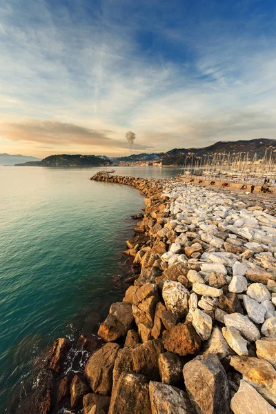 Hafen von lerici town - la spezia - italien — Stockfoto